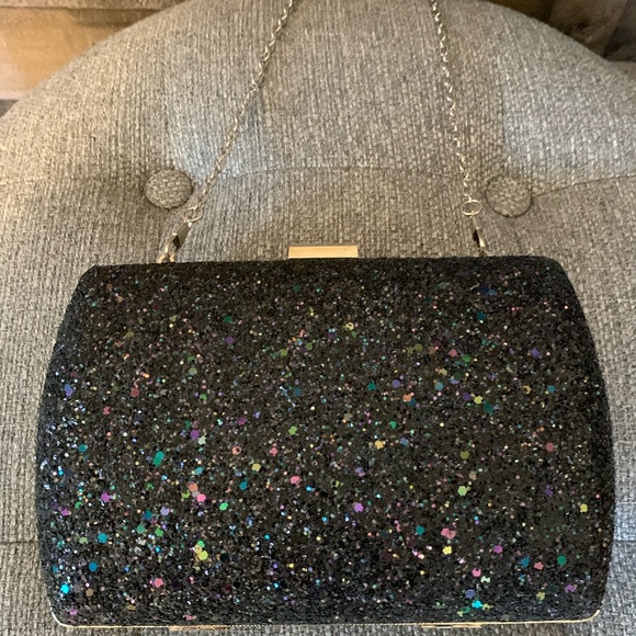 Lulu Townsend Glitter Crossbody Evening Bag - Picture 9 of 16